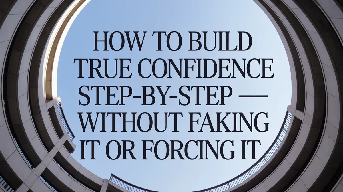 Journey to building authentic confidence without pretense