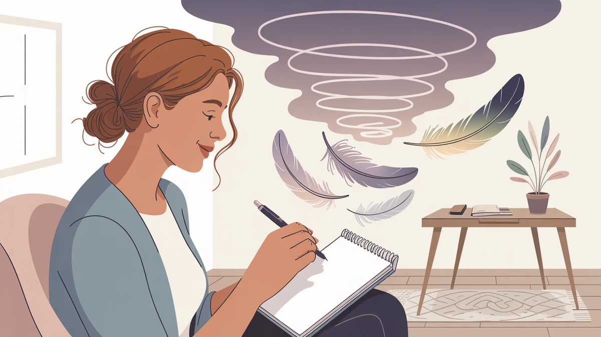 Woman journaling for emotional healing and self-reflection