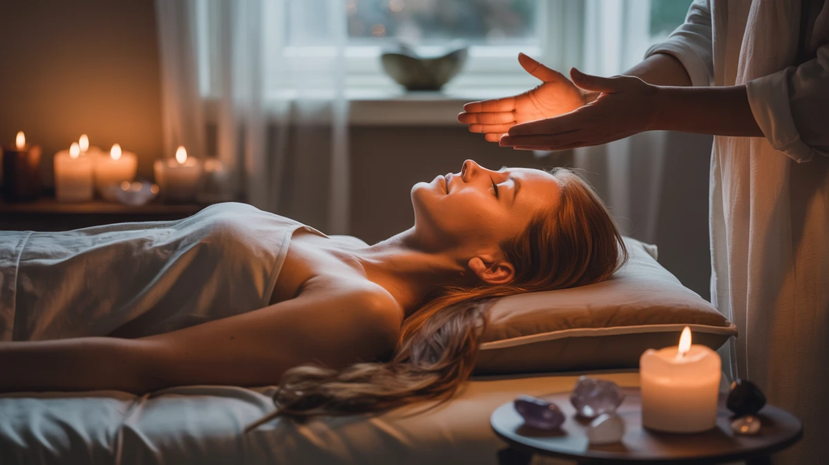 Energy healing session using EFT tapping technique